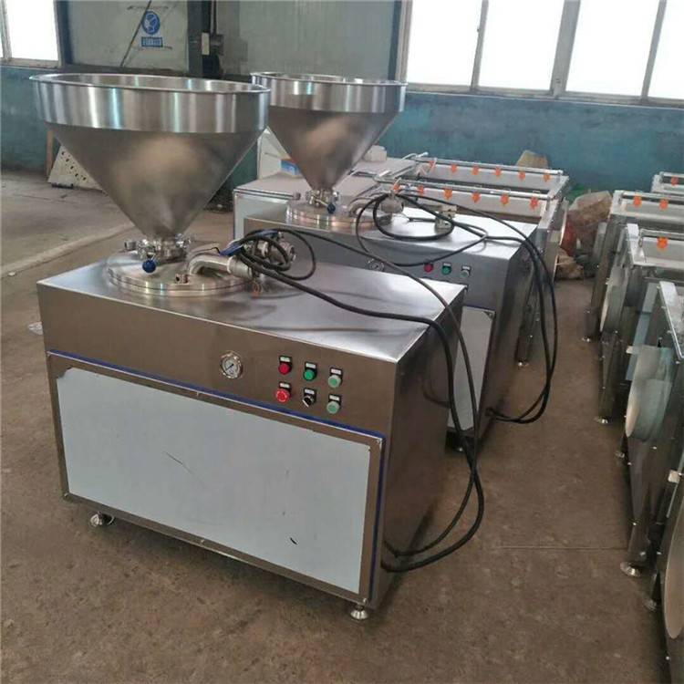 景翔牌不锈钢液压灌肠机 肠类加工设备 东北血肠灌肠机