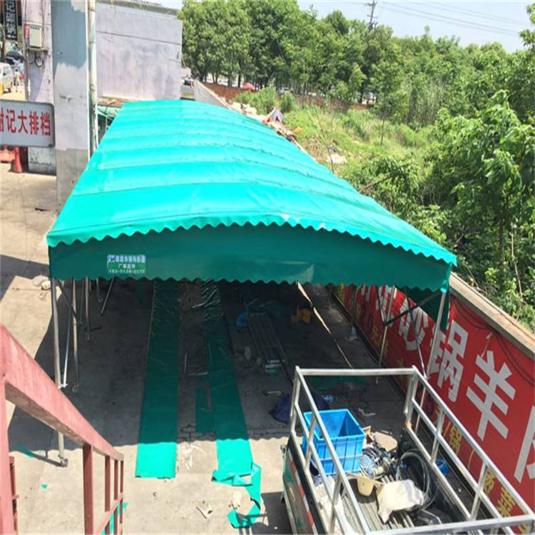 楼顶电动雨棚 推拉伸缩棚 不招雷电 管城区