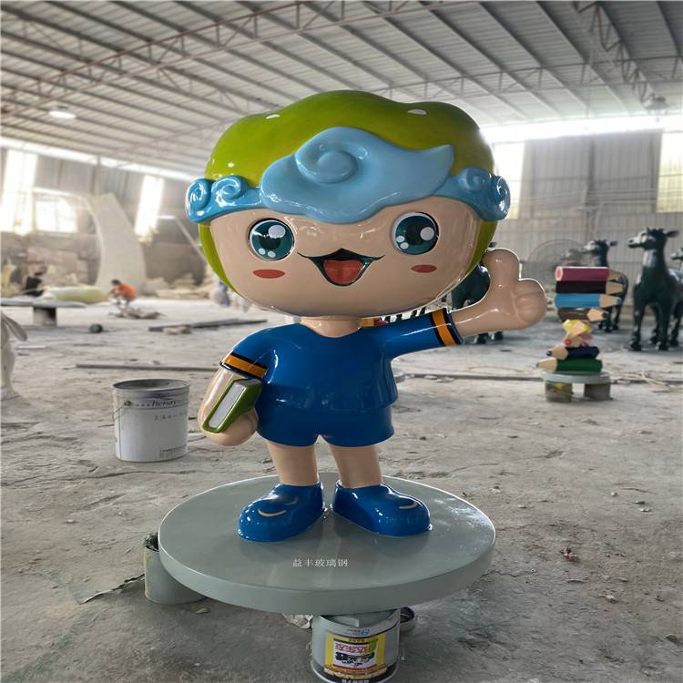 广州卡通动物雕塑厂玻璃钢卡通造型价格