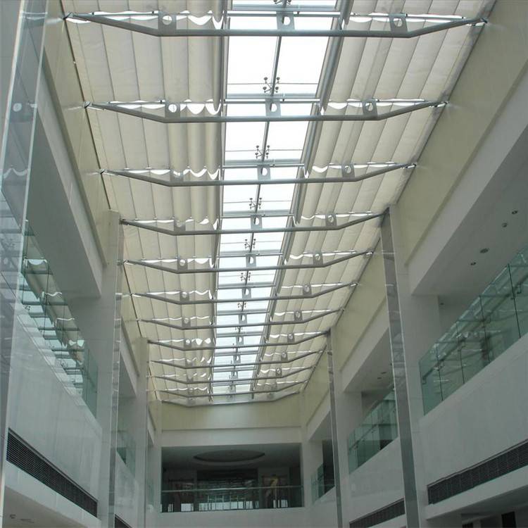 房山室内天棚帘 智能电动窗帘 环保无味