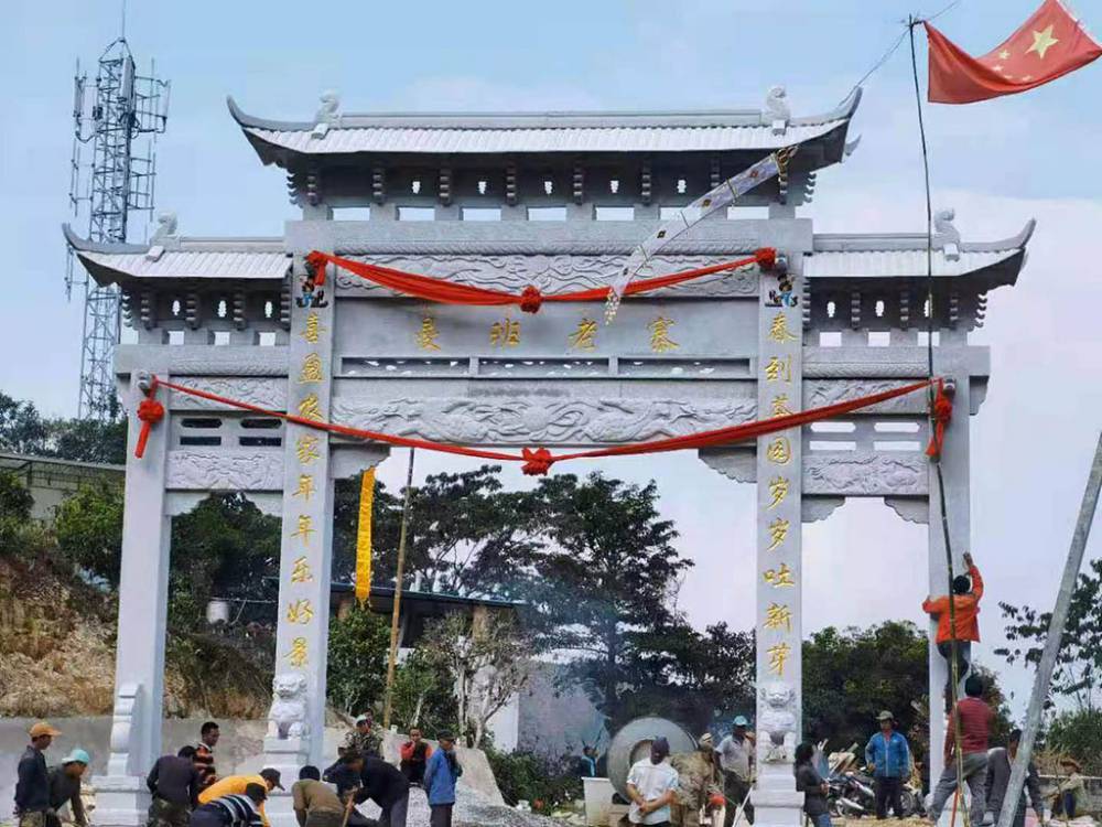浙江嘉兴现代村庄牌坊修复厂家
