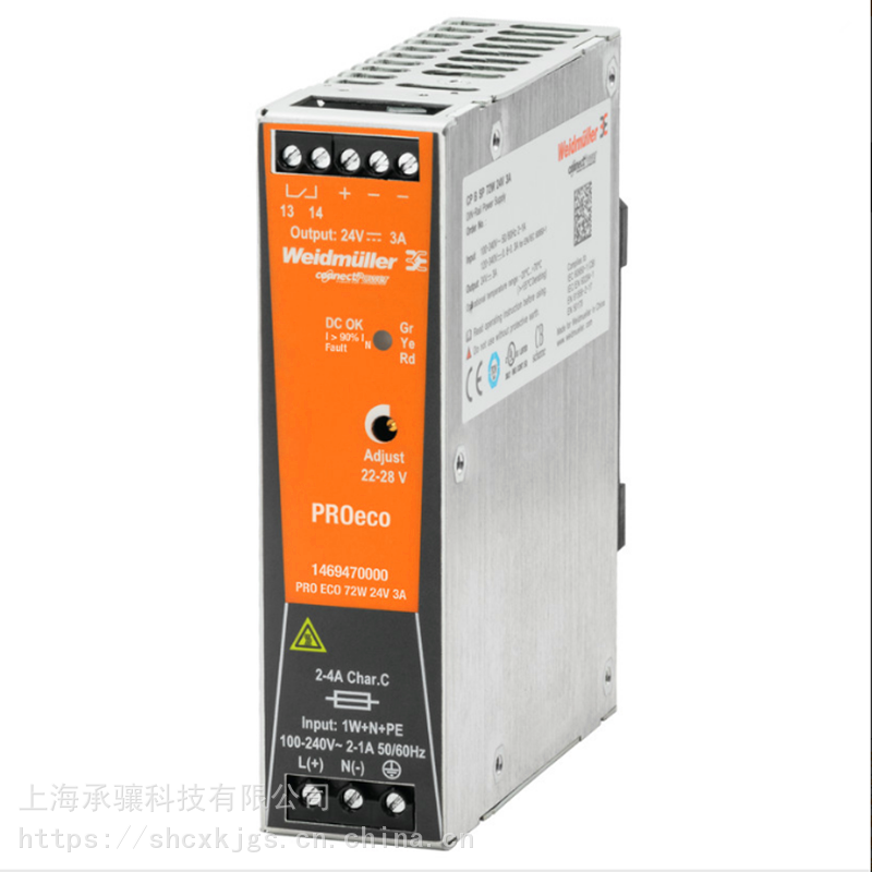 魏德米勒设备电源CP M CAP用于集成器和智能电表供电