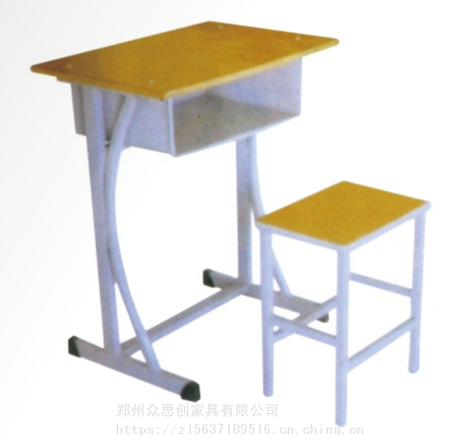 株洲石峰学生校园教室双人一体课桌凳加工定制众思创家具