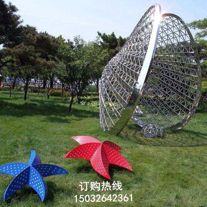 贝壳雕塑 景观雕塑 抽象贝壳雕塑厂家