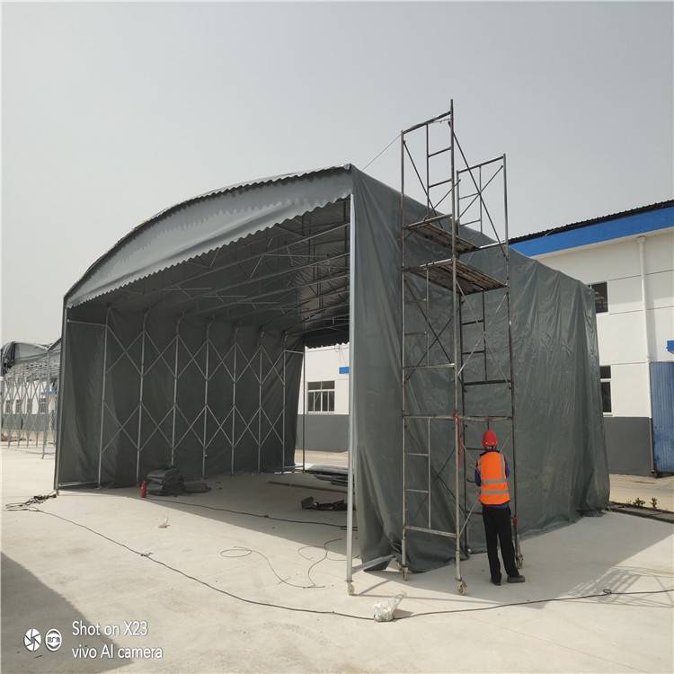 楼顶电动雨棚 推拉伸缩棚 不招雷电 管城区