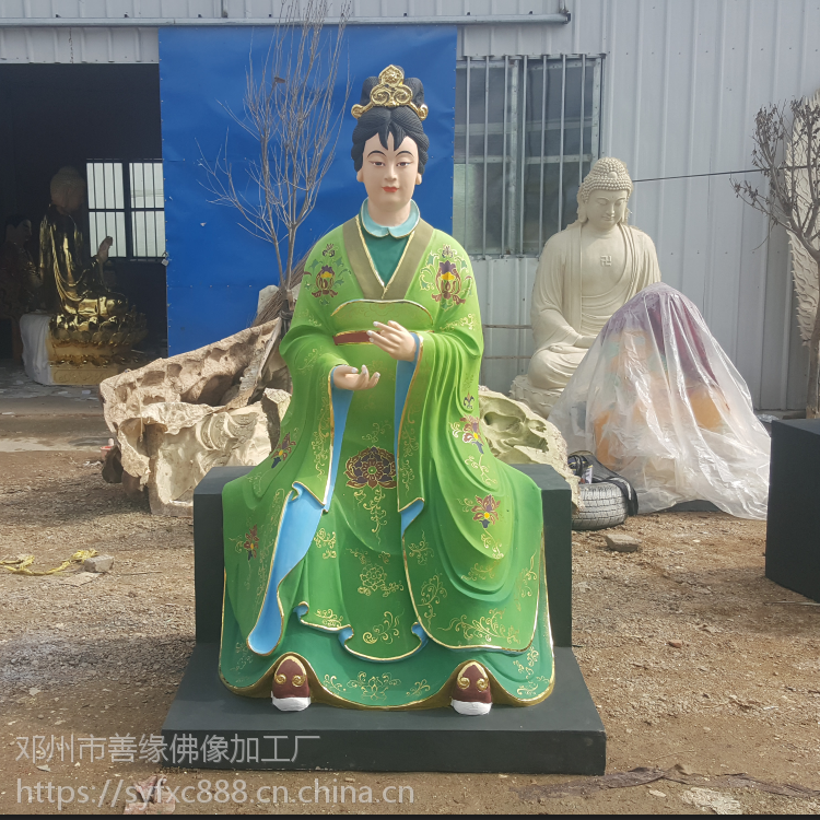 八仙神像手工极彩何仙姑神像八仙过海故事韩湘子神像站像宗教法器