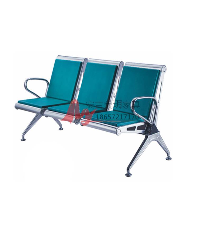 观光台椅子不锈钢机场椅四人位排椅