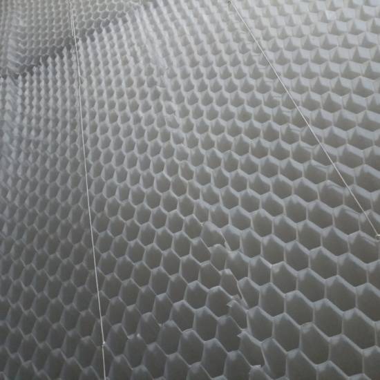 石狮现货斜管标准聚丙烯六角蜂窝斜管填料供应冷却塔填料