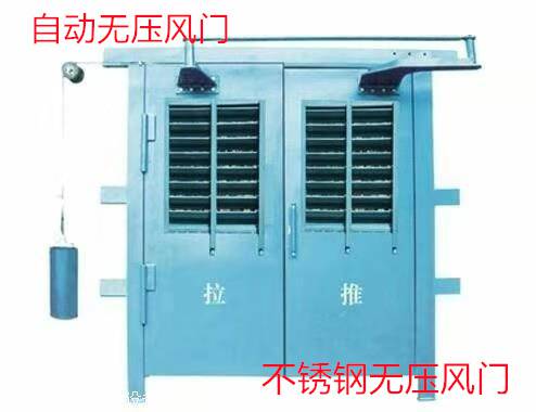 全自动无压风门不锈钢自动风门济宁和利隆厂家-灵台县