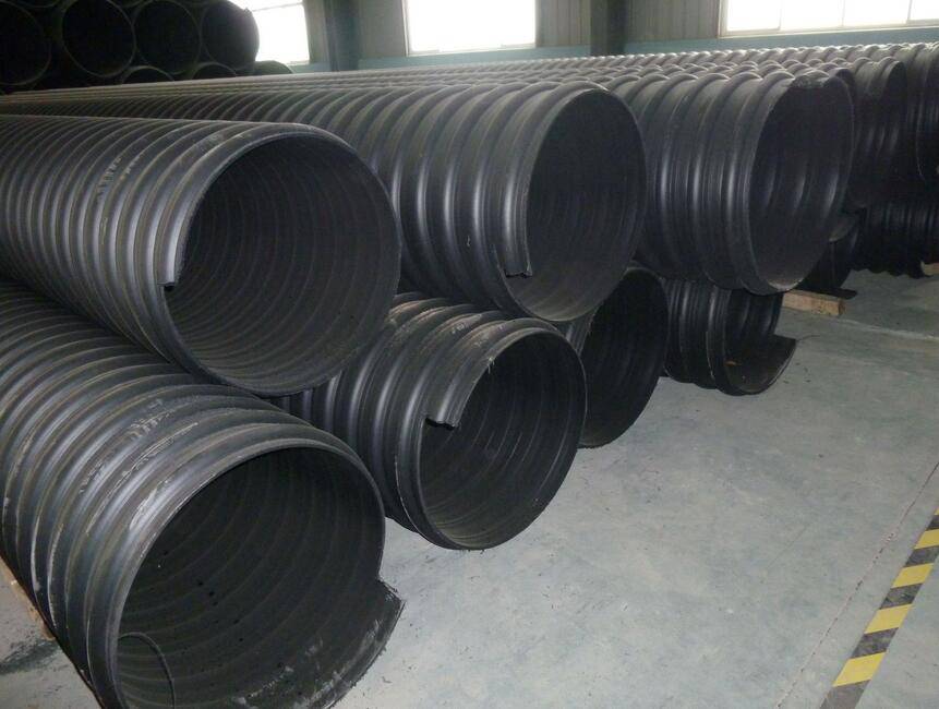 云南省丽江市玉龙纳县HDPE钢带增强波纹管-HDPE缠绕波纹管-钢带缠绕管