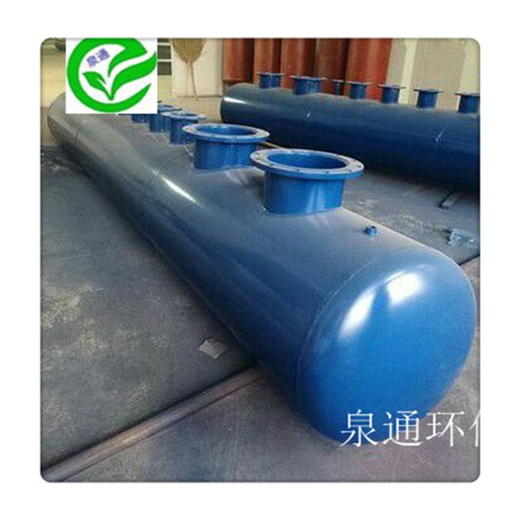 唐山古冶碳钢分集水器空调水系统分集水器泉通按图定制分集水器