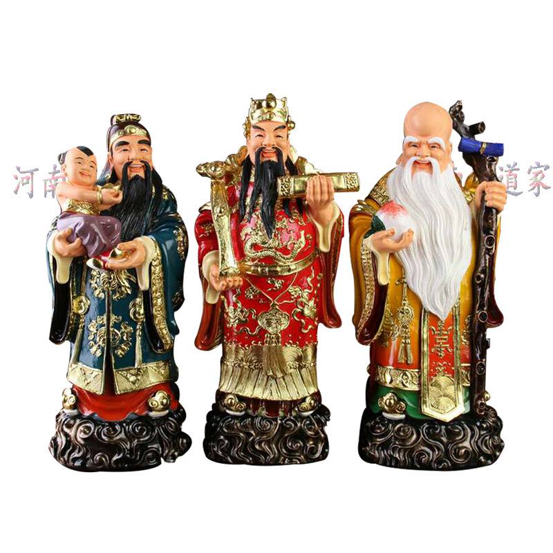 天地老爷神像坐像圣帝老爷神像河南玻璃钢雕塑厂家