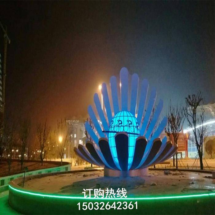 贝壳雕塑 景观雕塑 抽象贝壳雕塑厂家