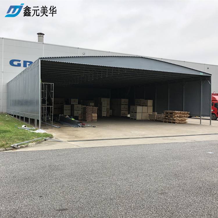 扬州伸缩自制雨棚/大型轨道式雨棚安全保障