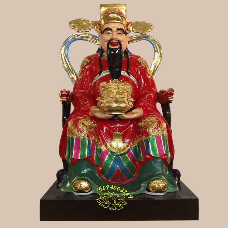 河南众缘生产道教神像文武财神爷像28米文财神比干