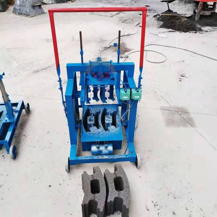 小型免烧制砖机空心砌块成型机移动家用制砖机