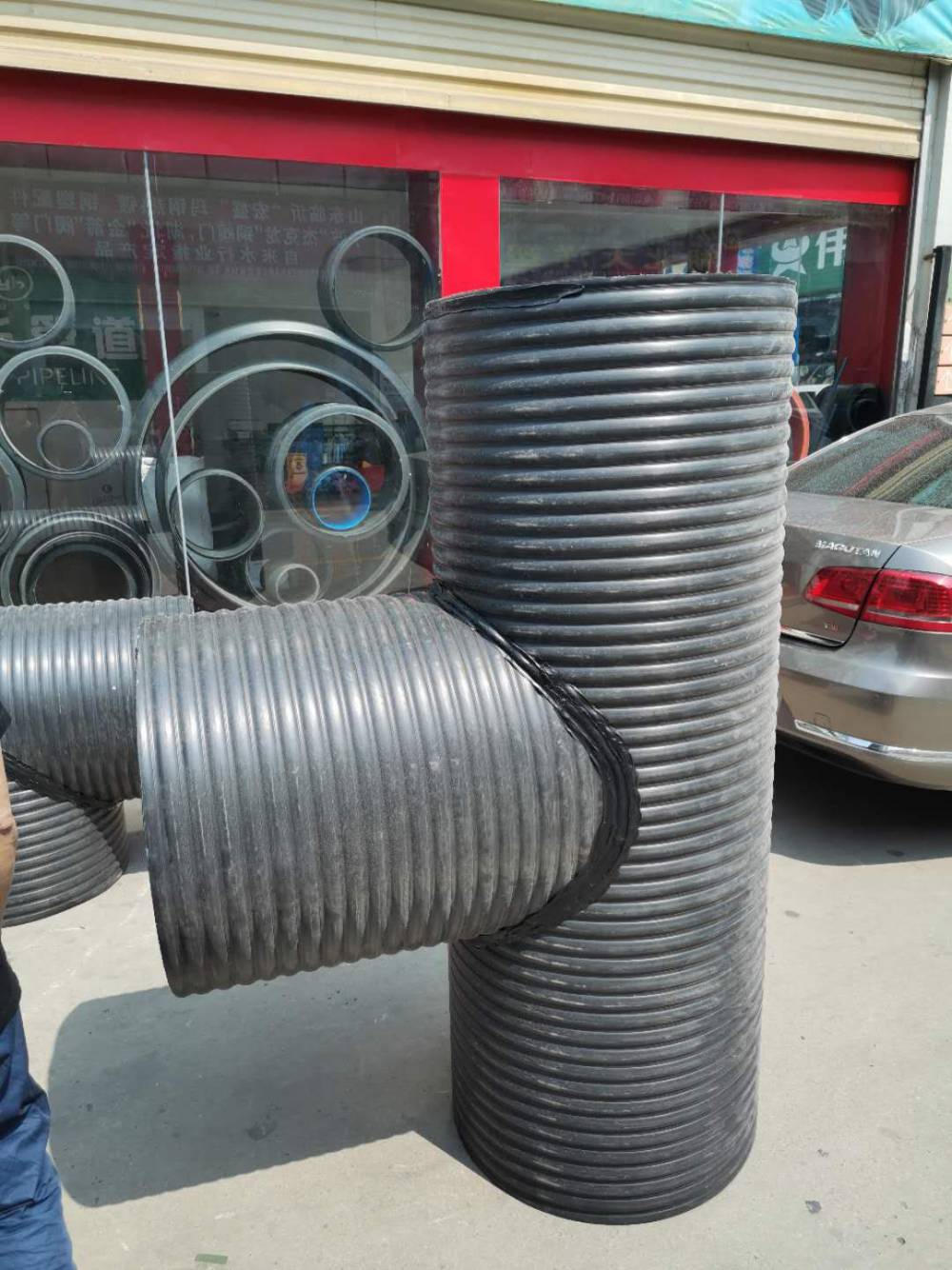 红河县HDPE钢带增强波纹管-HDPE缠绕波纹管-钢带缠绕管