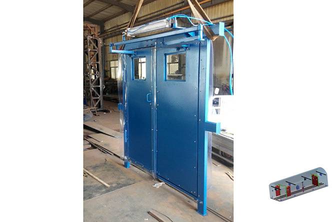 全自动单轨吊无压风门济宁和利隆厂家-夏县