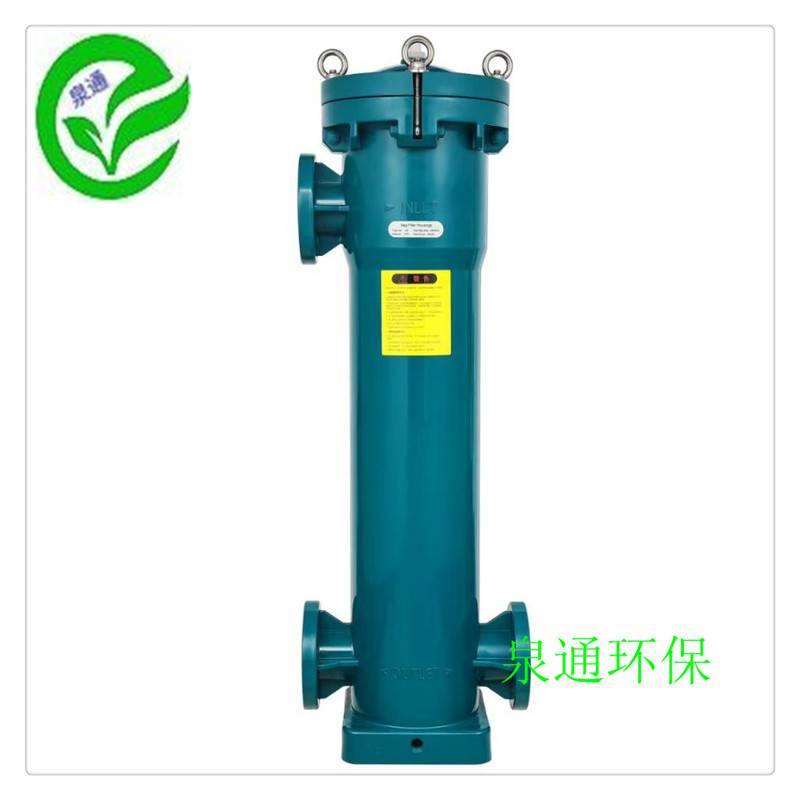 河北无极快开法兰精密过滤器布袋过滤器液体精密过滤器