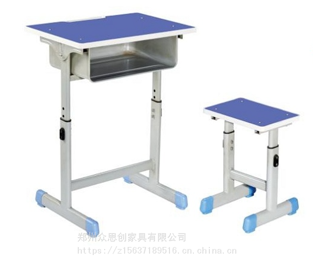 株洲石峰学生校园教室双人一体课桌凳加工定制众思创家具