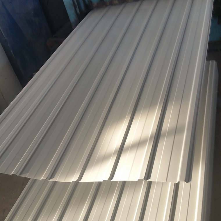 白灰彩钢瓦加工厂 双桥彩涂卷加工 0.3mm厚彩钢瓦