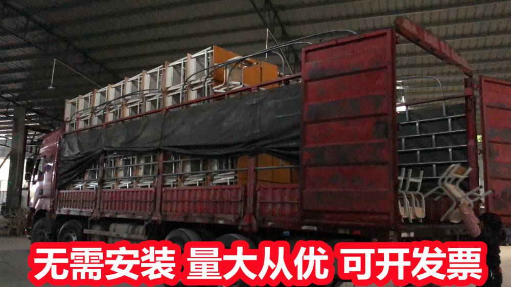 桂林阳朔钢木课桌椅 培训班桌凳 支持定制