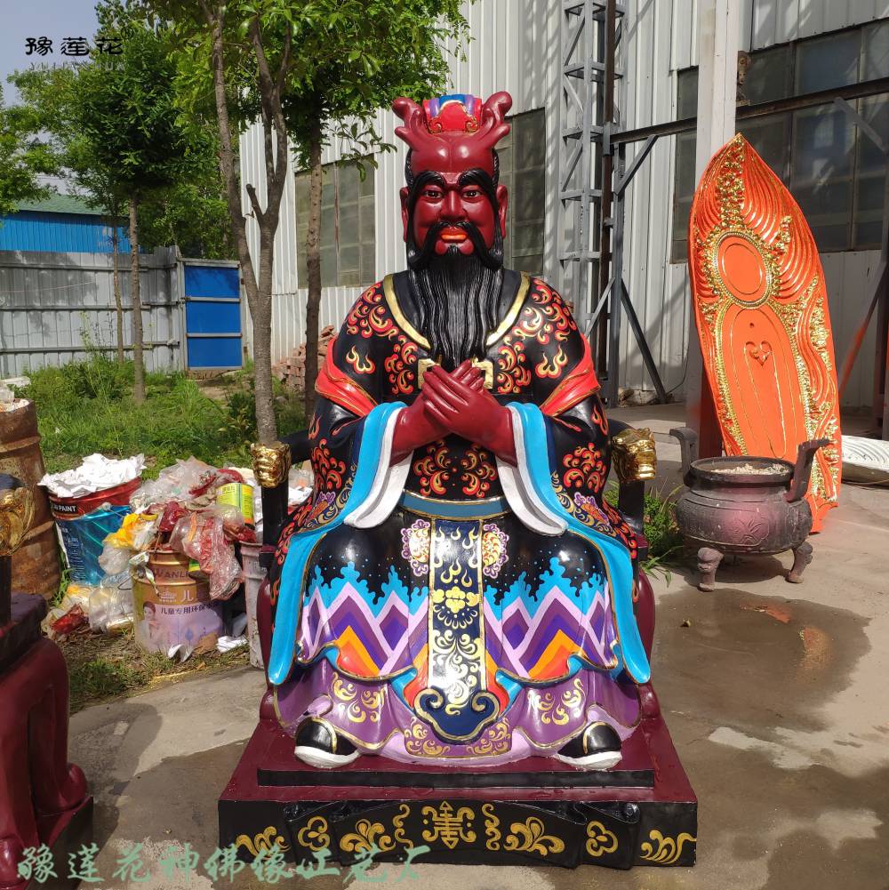 黑龙爷庙供奉神像 四海龙王雕塑 五龙爷佛像 龙父龙母神像