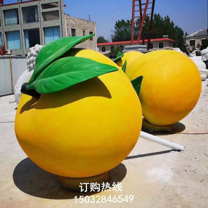 仿真立体寿桃雕塑 欧式风格 灯光寿桃雕塑厂家