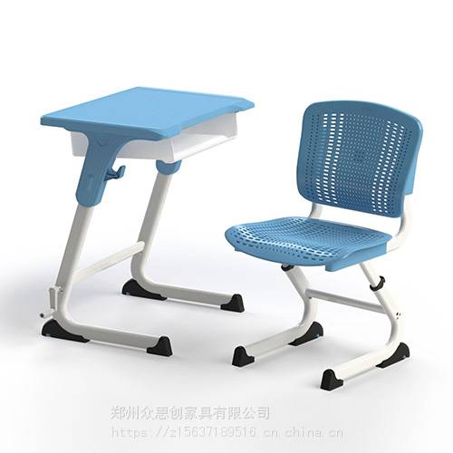 中专学生学校教室单人升降课桌凳生产厂家众思创家具