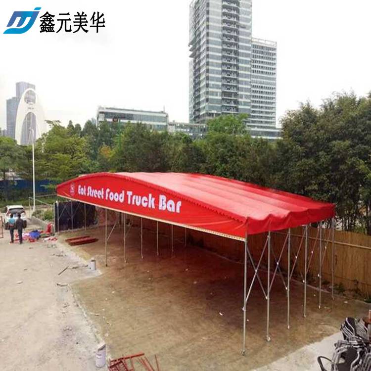 南京手动活动帐篷推拉伸缩雨棚安装简单