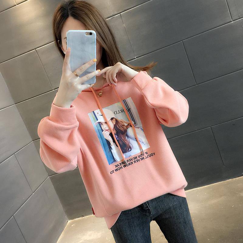 外套印花大码卫衣如何找货源厂家拿货大朗便宜女式套头毛衣