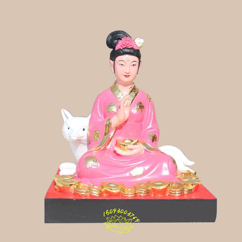 金花教主神像金花夫人塑像保家仙道教神像玻璃钢树脂佛像金银花娘娘