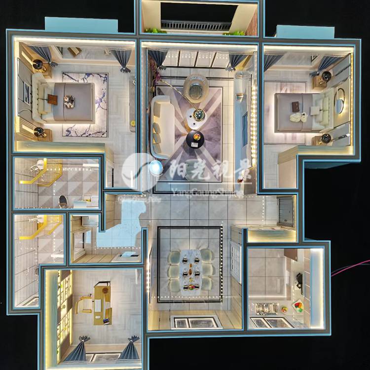 【建筑沙盘模型 房地产销售模型 厂房沙盘 工业模型 阳光视景图片】建