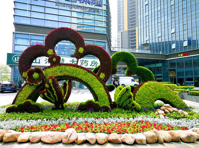 重庆梁平仿真绿雕图片大全真植物绿雕案例仿真材质绿雕案例