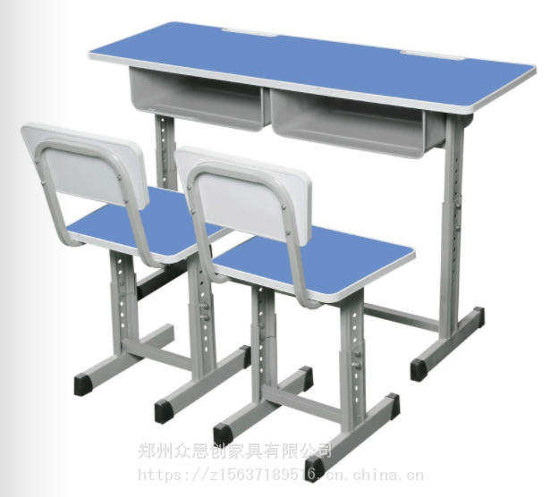 中专学生学校教室单人升降课桌凳生产厂家众思创家具