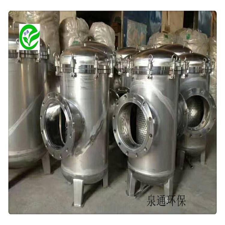 山西广灵泉通304过滤器纯水不锈钢过滤器碳钢袋式过滤器生产厂