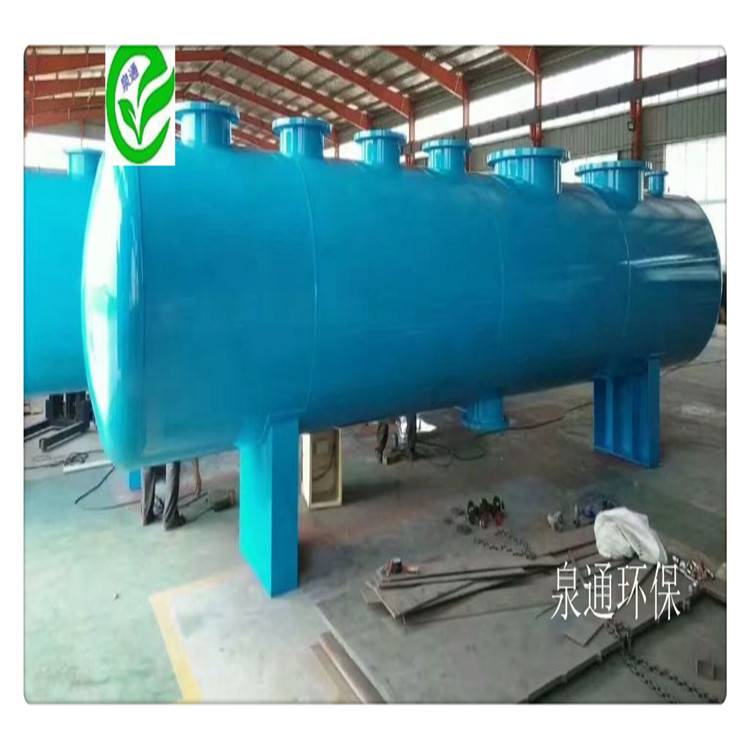 唐山玉田大流量分集水器空调水系统分集水器分集水装置泉通加工