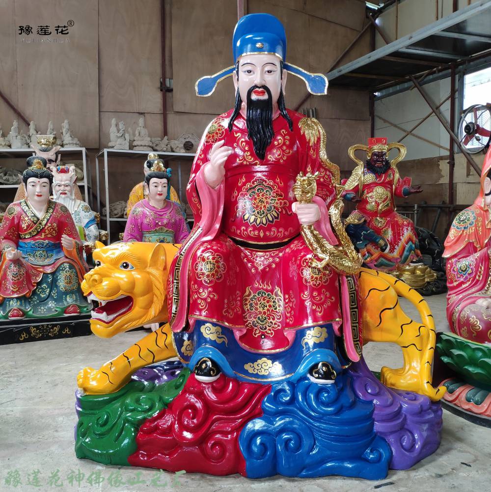 药王爷的来历 药王神像厂家 骑虎药王塑像 药王孙思邈