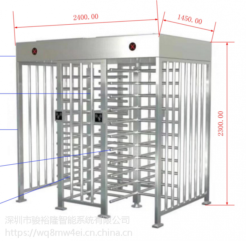 全高旋转闸机全高旋转门十字转闸