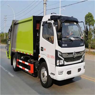 出售蓝牌压缩车价格 后挂桶3吨压缩车 博尔塔拉