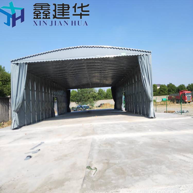 可伸缩仓库棚 悬空工业帐篷 天津西青 智能遥控