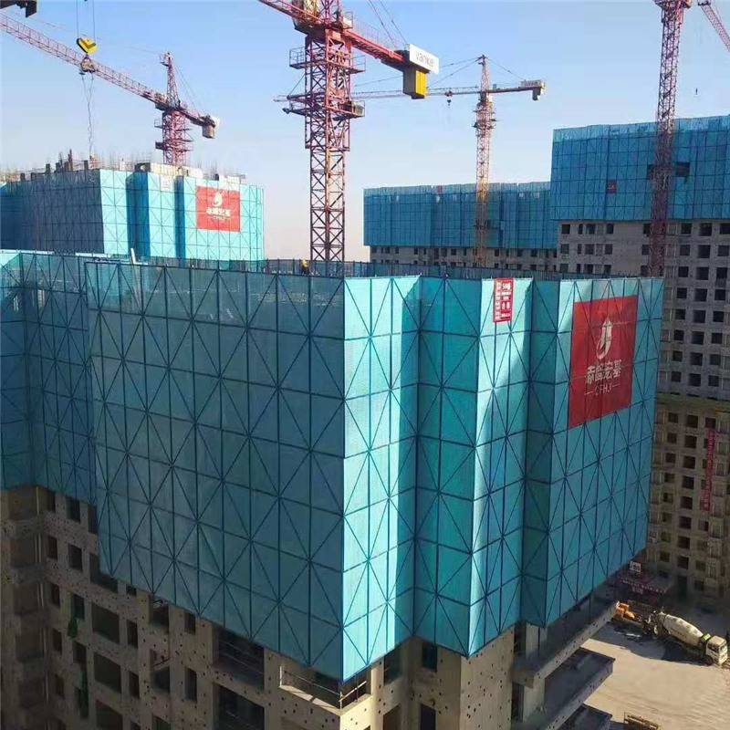 广东外架钢片网 钢管架防护网 可反复使用网片 规格可定制