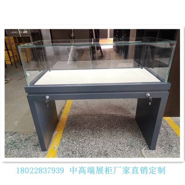 博物馆展柜厂定做恒温恒湿文物古董展示柜液压掀起玻璃珠宝柜台带led