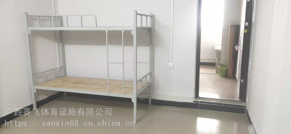百色田林铁架床上下铺价格|学生午托床稳固