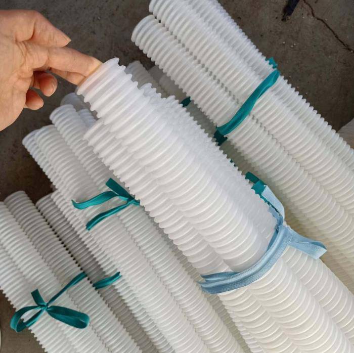 云南省昆明市晋宁县打孔波纹管用—110打孔波纹管-75白色打孔管