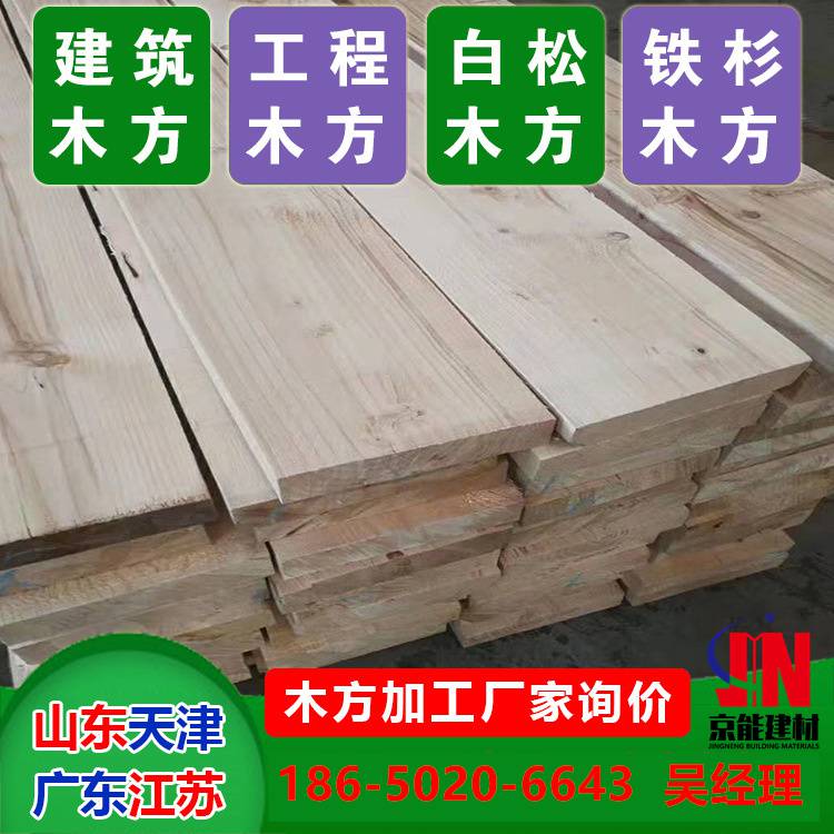 天津东丽10×10加工木方销售各种松木京能建材