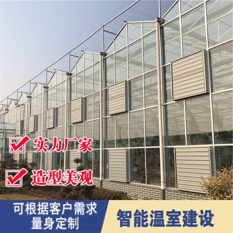 温室大棚温室玻璃大棚 玻璃温室的平方价格 农业智能玻璃温室大棚定制