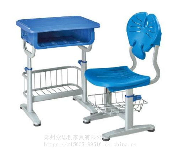 株洲石峰学生校园教室双人一体课桌凳加工定制众思创家具