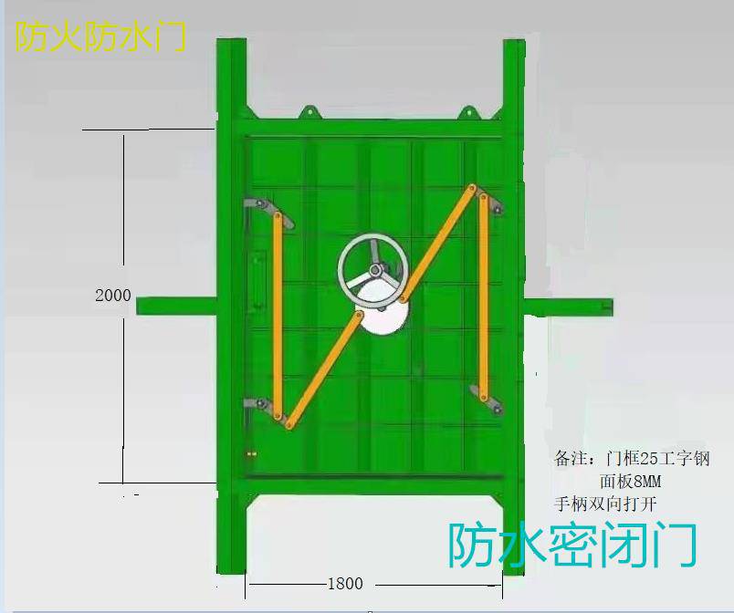 广元防水防火密闭门防火栅栏门结构解析量身定制