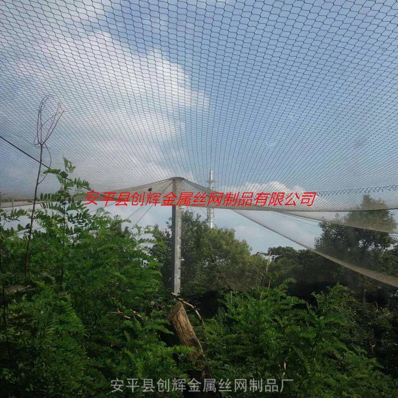大型鸟鸟园顶网钢丝绳网安装说明